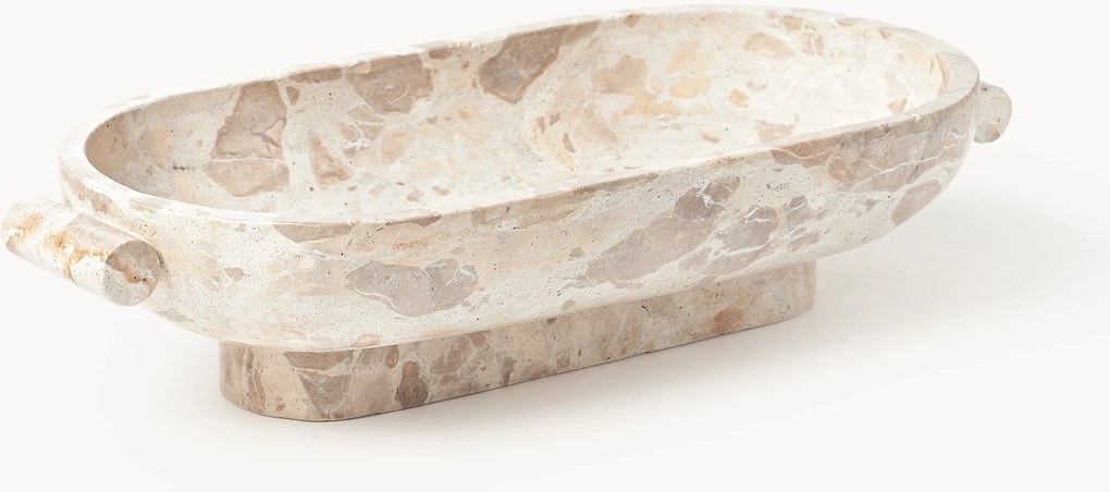 Dekoračná mramorová miska Fossil, Š 46 cm