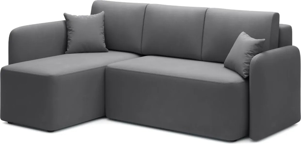 AKCIA Tmavosivá rohová sedacia súprava HADSON pravý roh II. akosť Varianta: Pravý roh