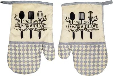 Kuchynská rukavica Retro, 16x27 cm%