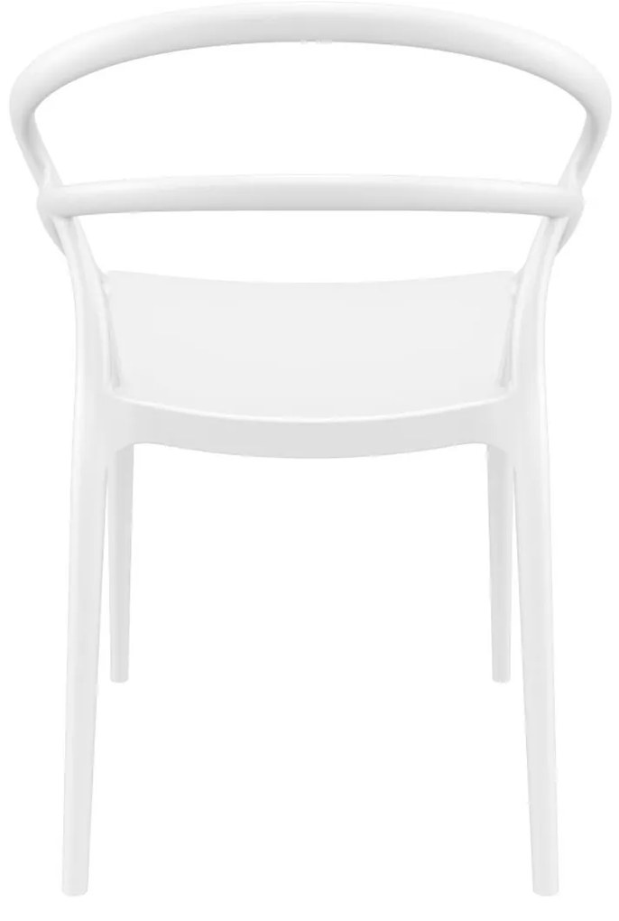 PIA záhradná stolička white