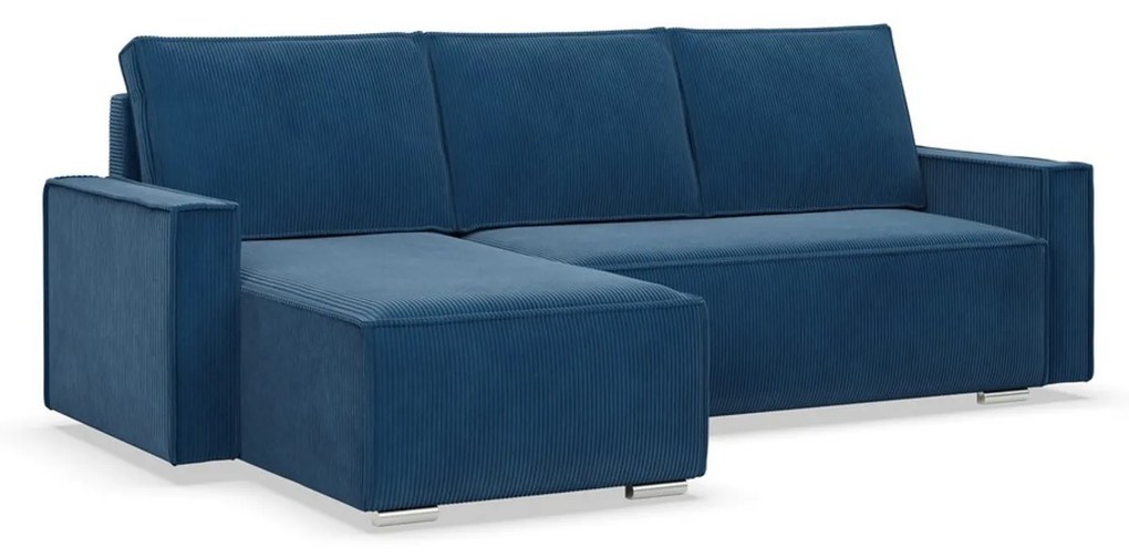 Rohová rozkladacia sedacia súprava LUCCA Modrá