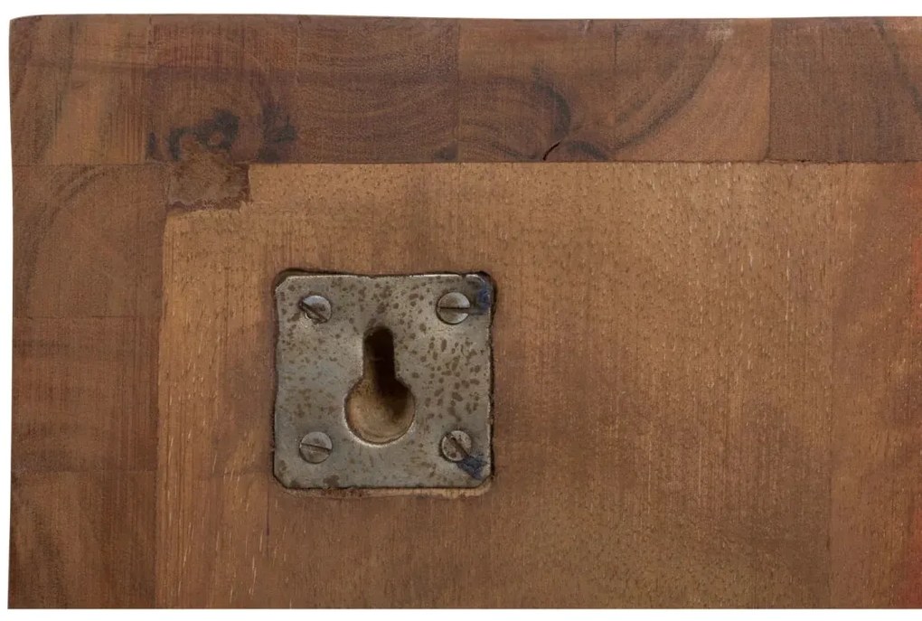 furniture-nabytek.cz - Masívny šatní panel Abadi z akáciového a mangového dreva, lakovaný, hnedý – 40×30×140 cm
