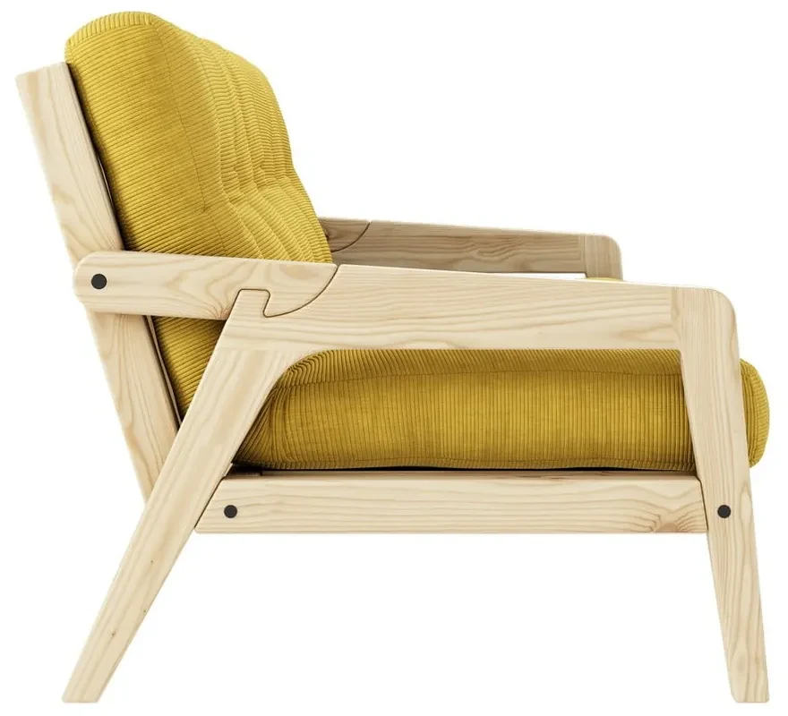 Menčestrová variabilná pohovka Karup Design Grab Raw/Honey
