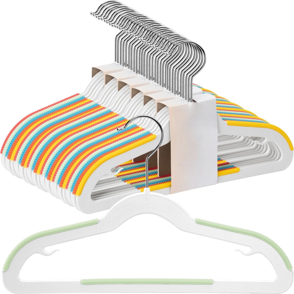 Sada 30 ks dětských ramínek KIDSI vícebarevná
