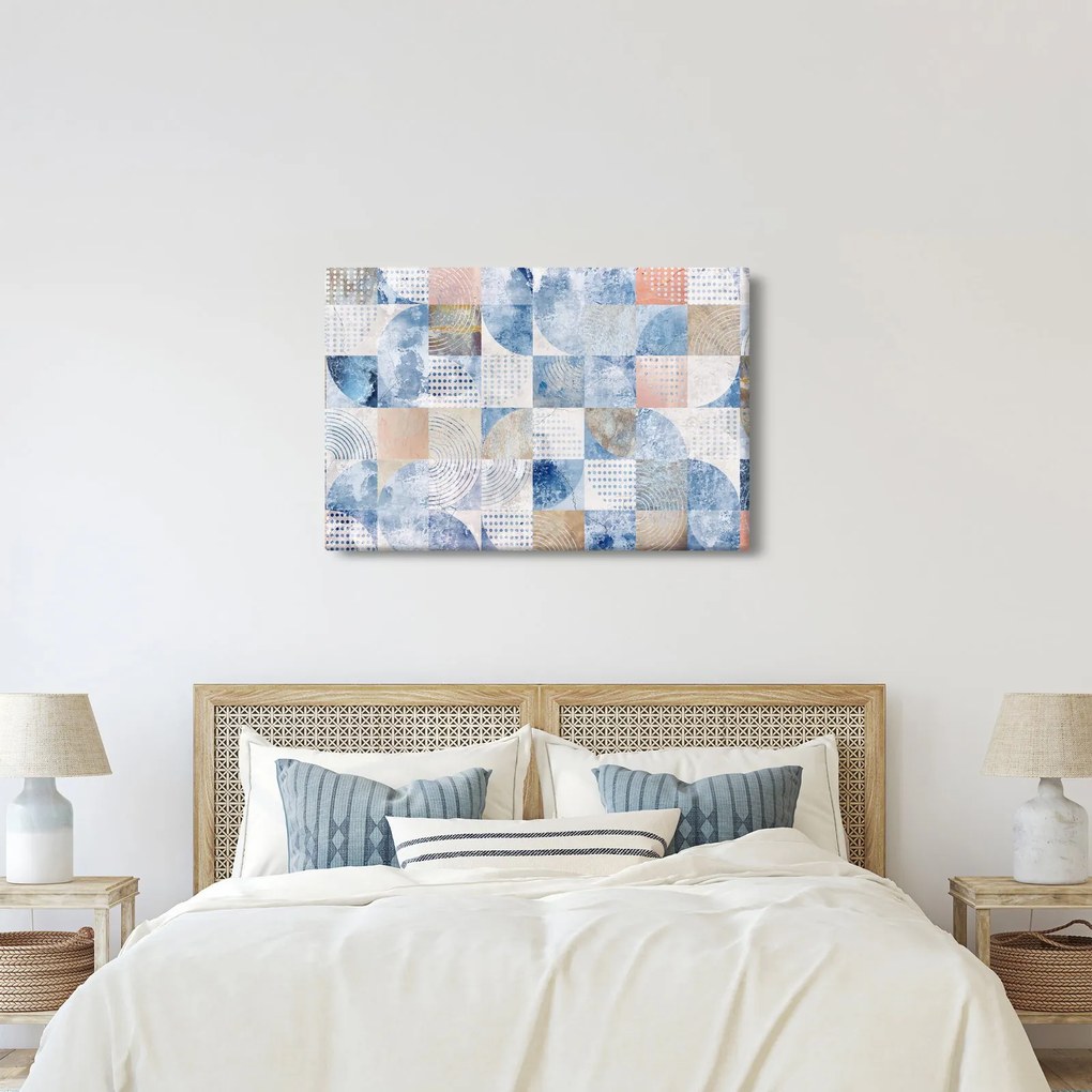 Obraz - Geometrické tvary na stene (90x60 cm)