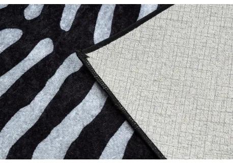 MIRO 51331.803 umývací koberec Zebra protišmykový - čierna / zlato Veľkosť: 80x150 cm