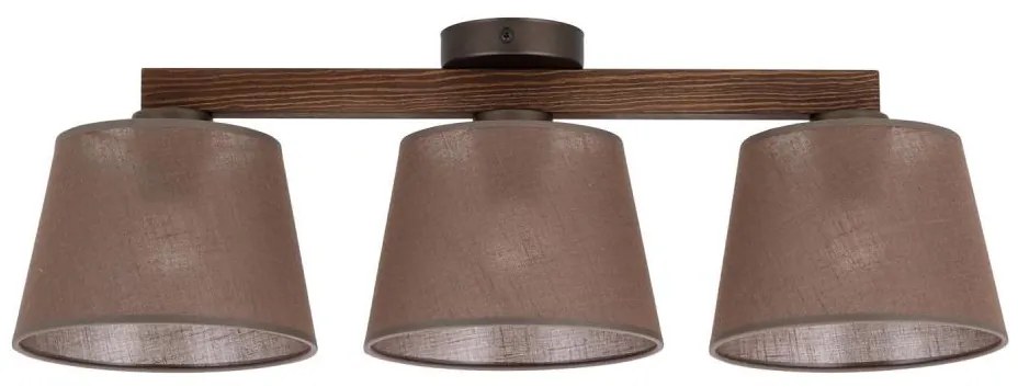 Brilagi - Prisadený luster LATTE 3xE27/15W/230V borovica/hnedá