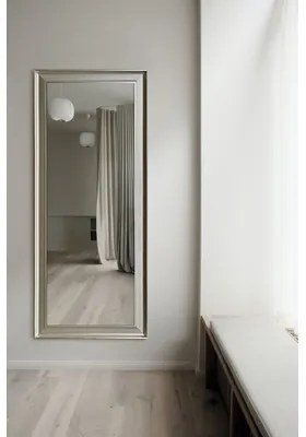 Zrkadlo v striebornom ráme AREZZO 67x167 cm