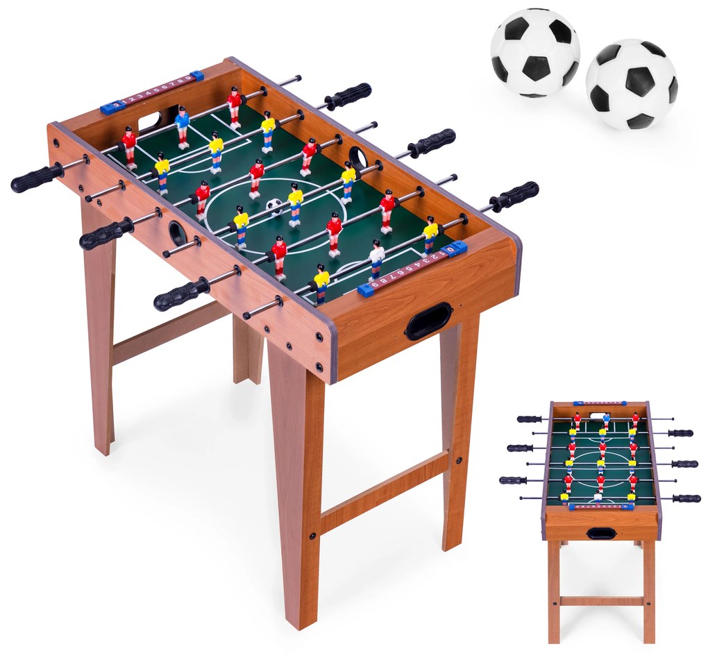 EcoToys Stolný futbal 69x35 cm (drevený futbalový stôl) ECOTOYS