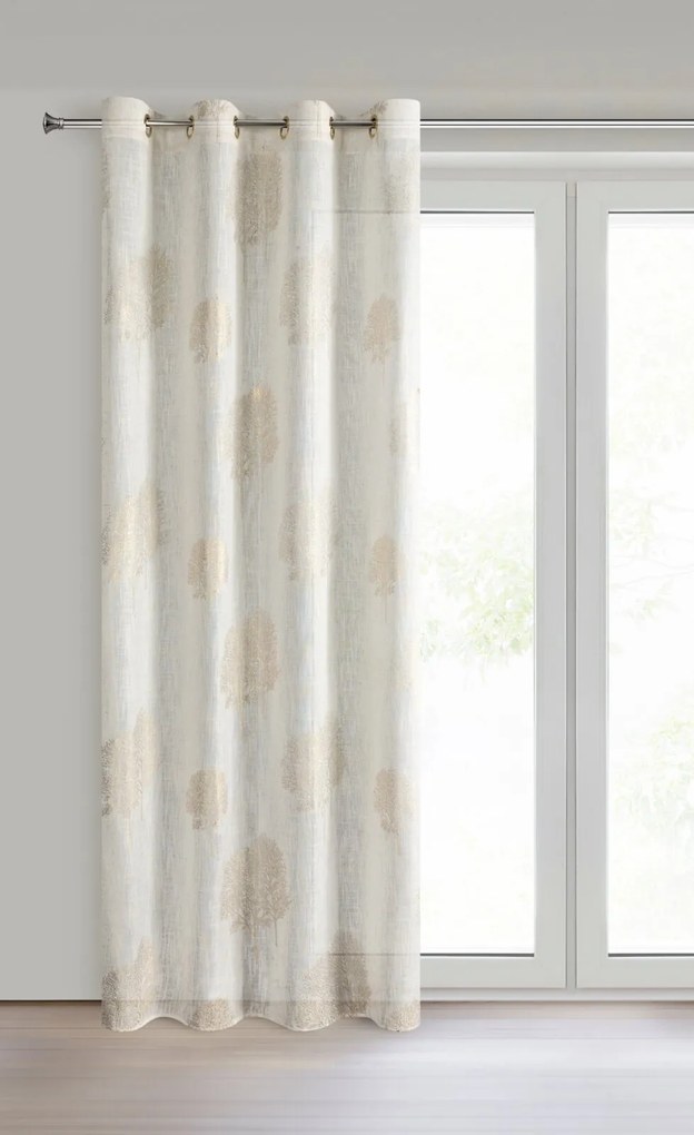 ZÁVES NA KRÚŽKOCH SALINA 140X250 CM VZOROVANÁ