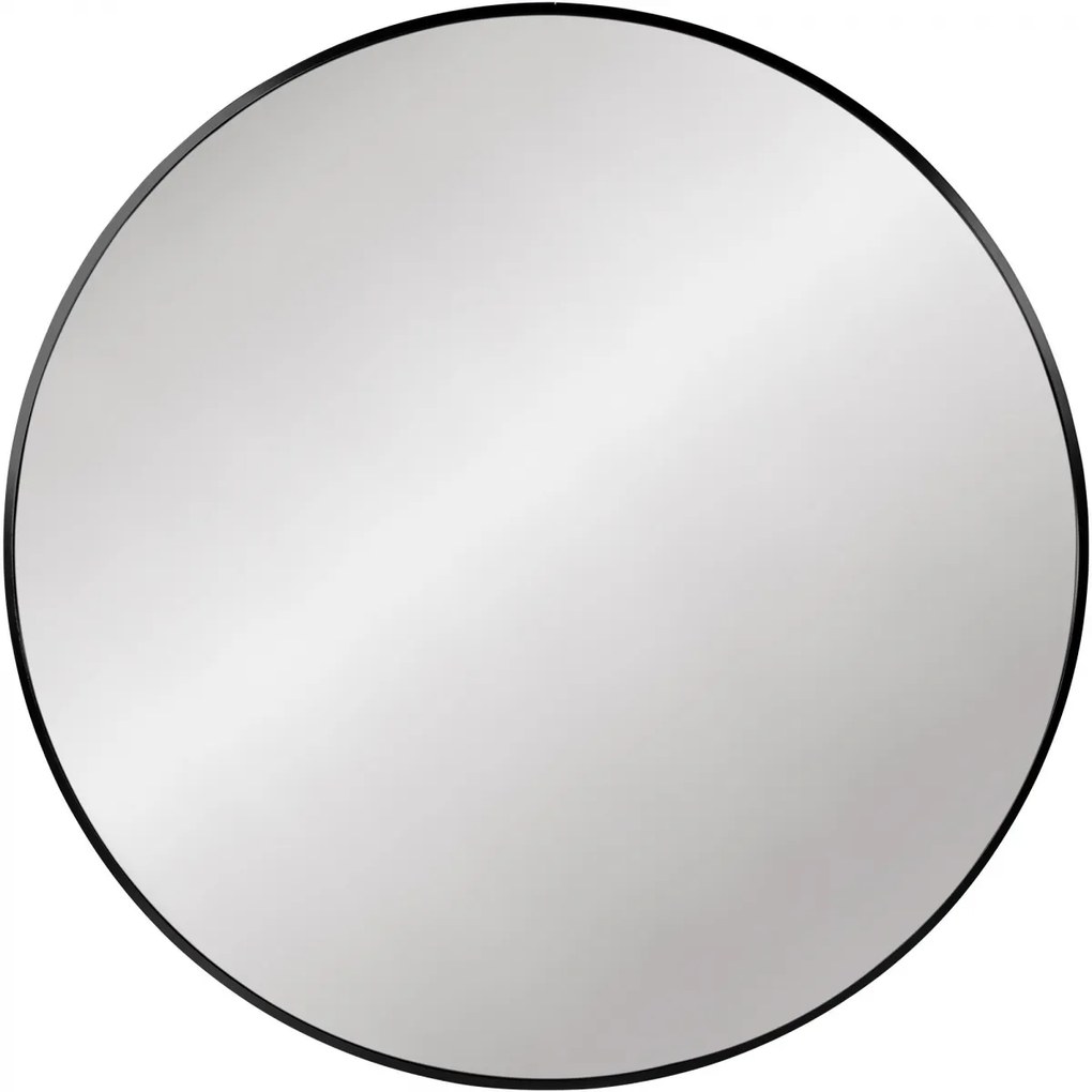 Nástenné zrkadlo Elsie XL 323831 - 80x80 cm - Čierna
