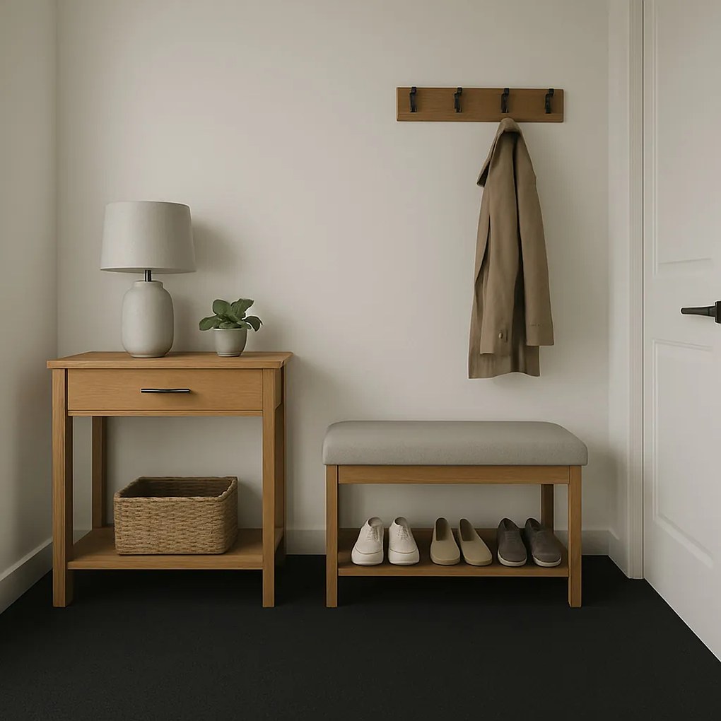 Betap, Čistiaca zóna Polo antra metráž - neúčtujeme odrezky z role, na mieru, šíře 1,33m,1m,2m,3m,4m,na mieru, neúčtujeme odrezky, čierna, guma (gél - protišmykový), chodba / predsieň