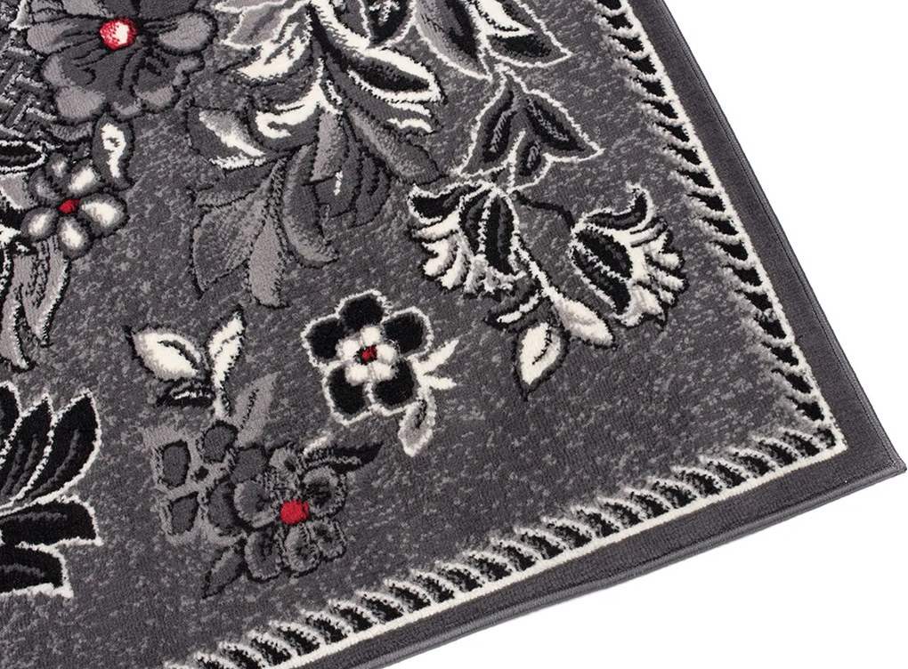 TA Koberec 7192B TMAVO SIVÁ LACNÁ PP CRM Rozmer: 140x200 cm