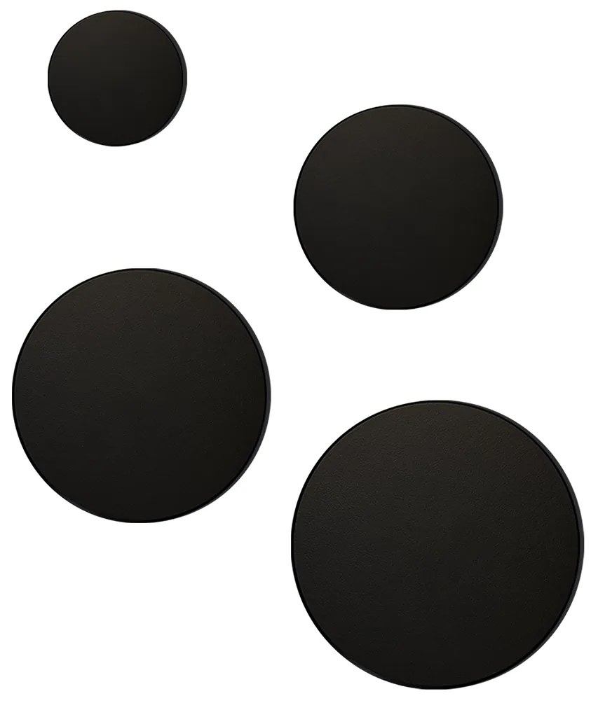 Exteriérové nástenné LED svietidlo Disk, 1x LED 15w, CCT, čierna