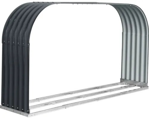 Prístrešok na drevo WESTMANN 212 x 46 x 111 cm plechový antracit