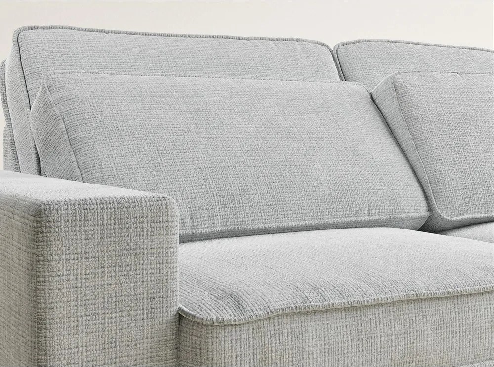 Svetlosivá ženilková rohová pohovka (pravý roh/do L) Kirou – Maison de Rêve