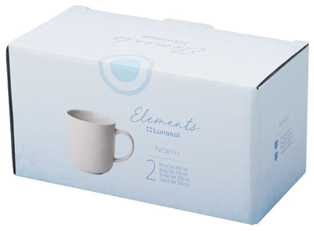 Kávová šálka, 300 ml, 2-dielna sada – Gaya Elements North - 492534