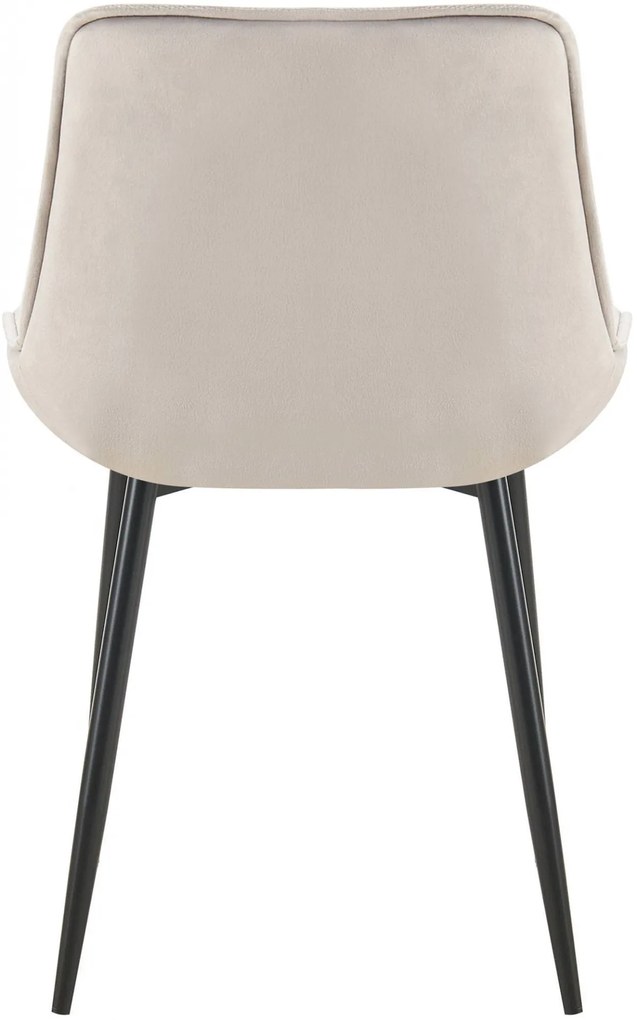 Jedálenská stolička Wallace - zamat - Sivá