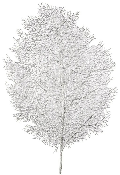 Altom Prestieranie v tvare listu, strieborná, 49x37 cm Farba: Strieborná