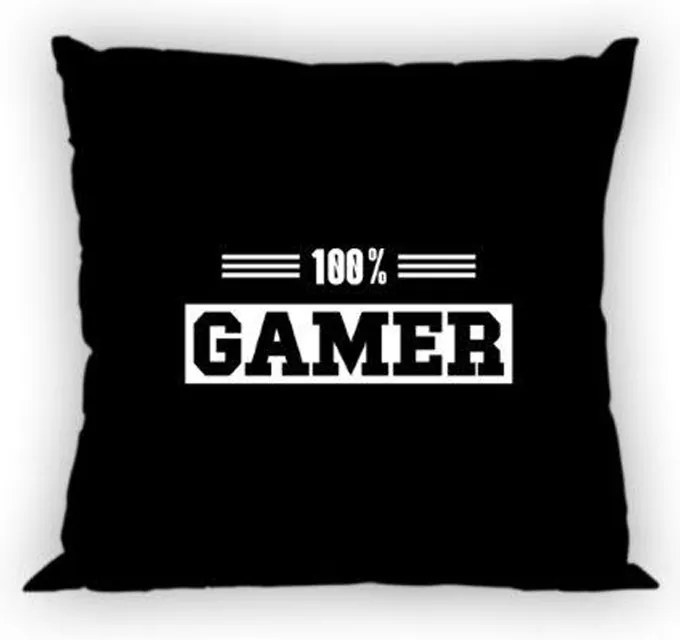 DETSKÁ DEKORAČNÁ OBLIEČKA NA VANKÚŠ GAME 40X40 CM VZOROVANÁ