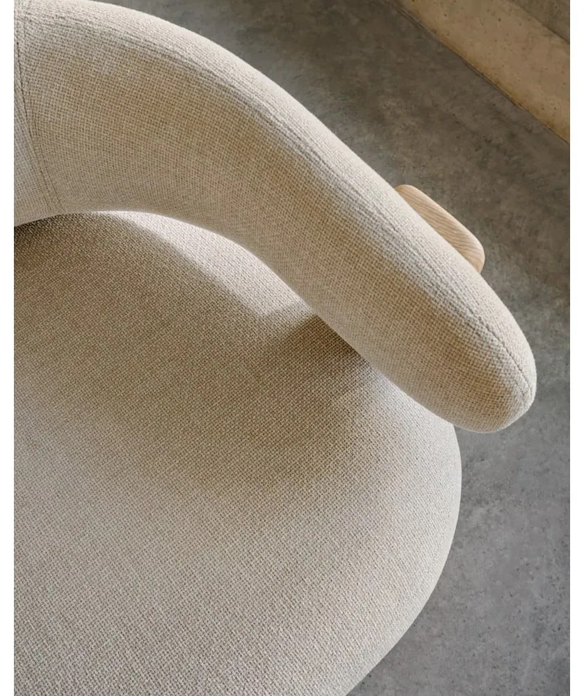 Béžové ženilkové kreslo Granite – Kave Home