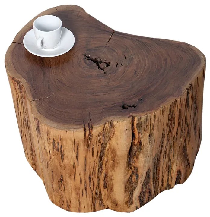 Príručný stolík PURE 30 cm masívne akáciové drevo