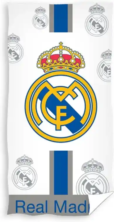 Futbalová Osuška Real Madrid Plateado 75x150 cm | BIANO
