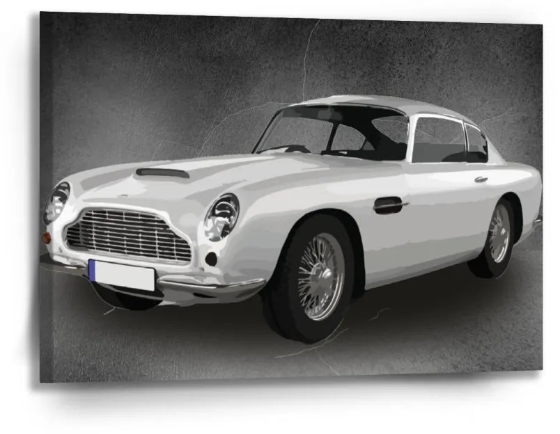 Sablio Obraz Aston Martin Tmavé pozadie - 90x60 cm