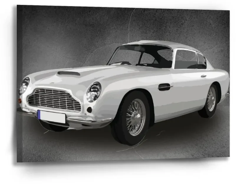 Sablio Obraz Aston Martin Tmavé pozadie - 90x60 cm