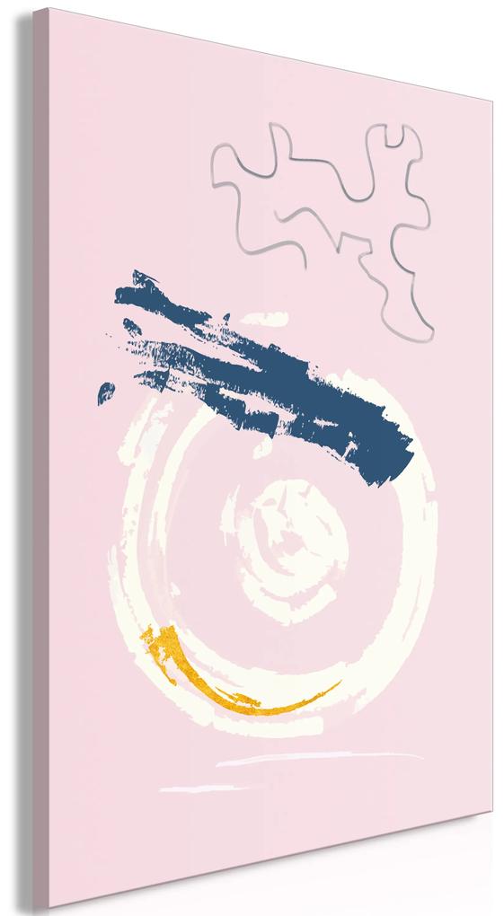 Artgeist Obraz - Pink Accent (1 Part) Vertical Veľkosť: 20x30, Verzia: Premium Print