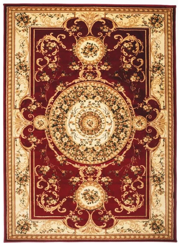 *Kusový koberec klasický vzor 3 bordó, Velikosti 150x295cm