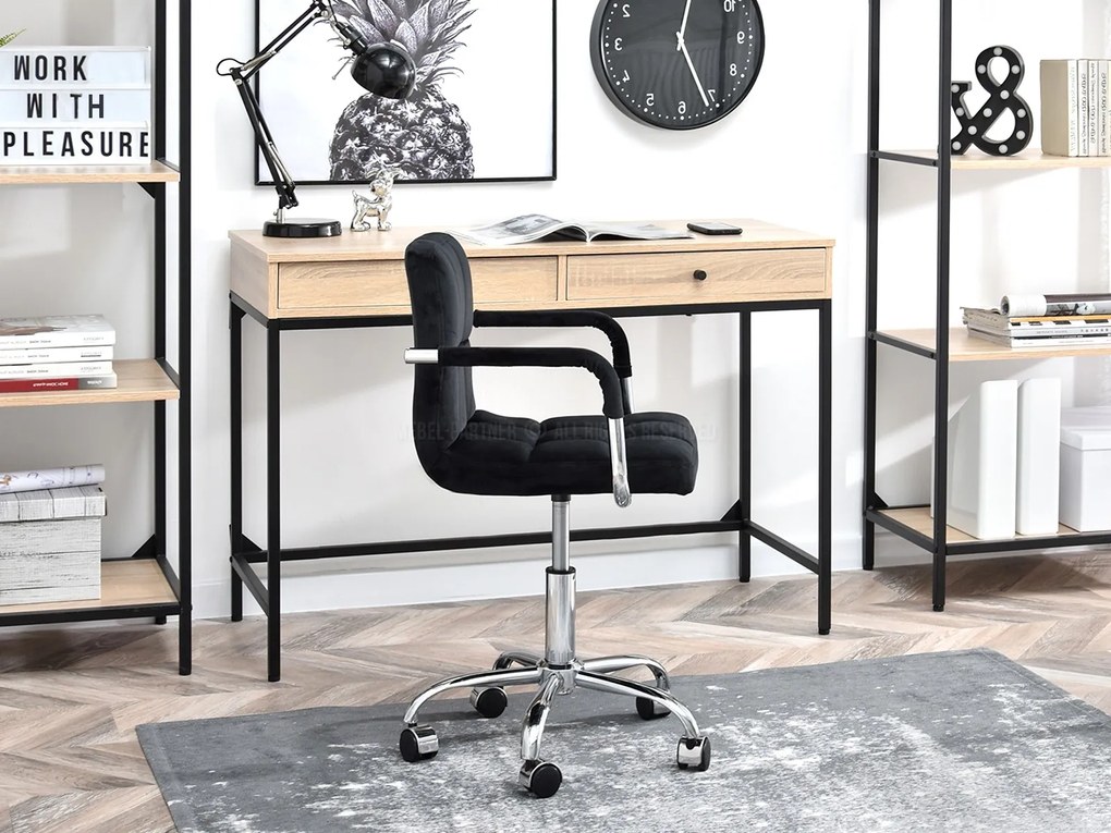 Stolička Elita (čierna + chrómová). Akcia -23%. Vlastná spoľahlivá doprava až k Vám domov. 1110023