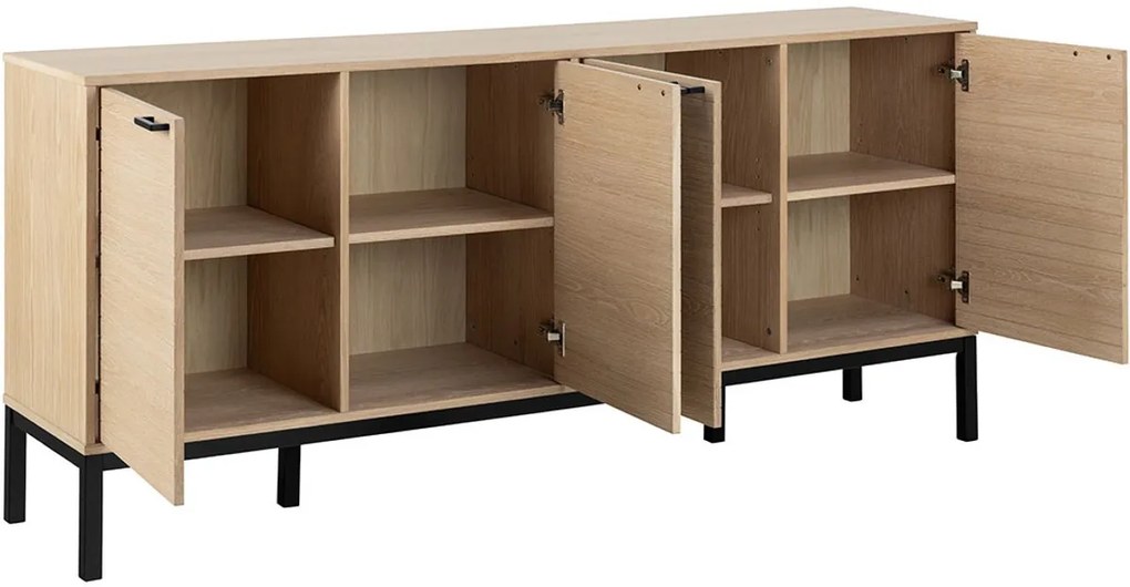 Komoda Kensington 180 cm dub bielený