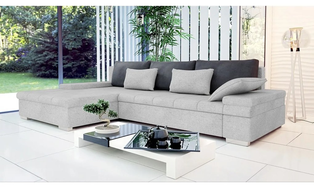 Rohová sedacia súprava Kanton Premium, Dostupné poťahy: Terra 15 + Terra 15 + Terra 06 ECO, Strana: ľavá