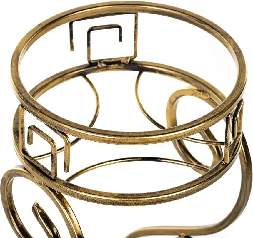 STOJAN NA KVETINÁČ DWIGHT 64X60X23 CM ZLATÁ