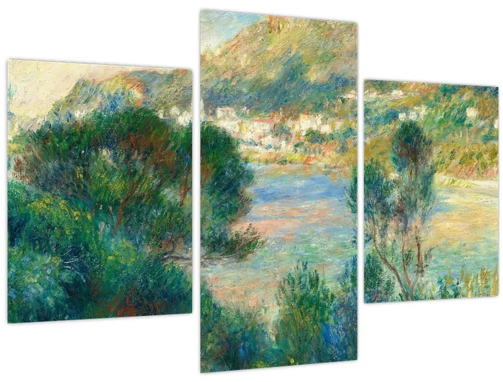 Obraz - Auguste Renoir, View of Monte Carlo from Cap Martin, reprodukcia (90x60 cm)