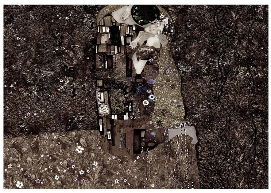 Artgeist Fototapeta - Klimt inspiration - Recalling Tenderness Veľkosť: 200x140, Verzia: Standard