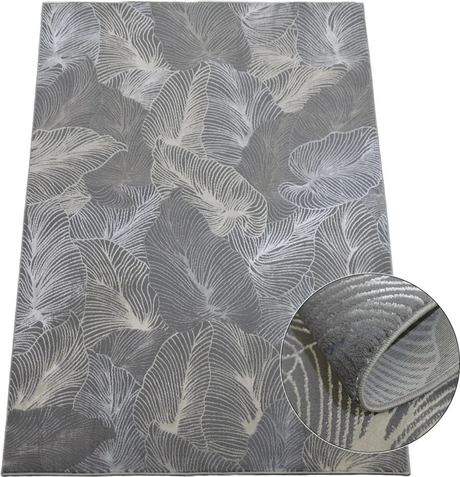 BE Koberec Esprit 3604 GREY – sivý obdĺžnikový Rozmer: 120x180 cm