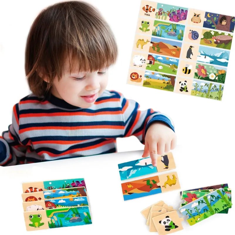 Sada puzzle – Drevený domček