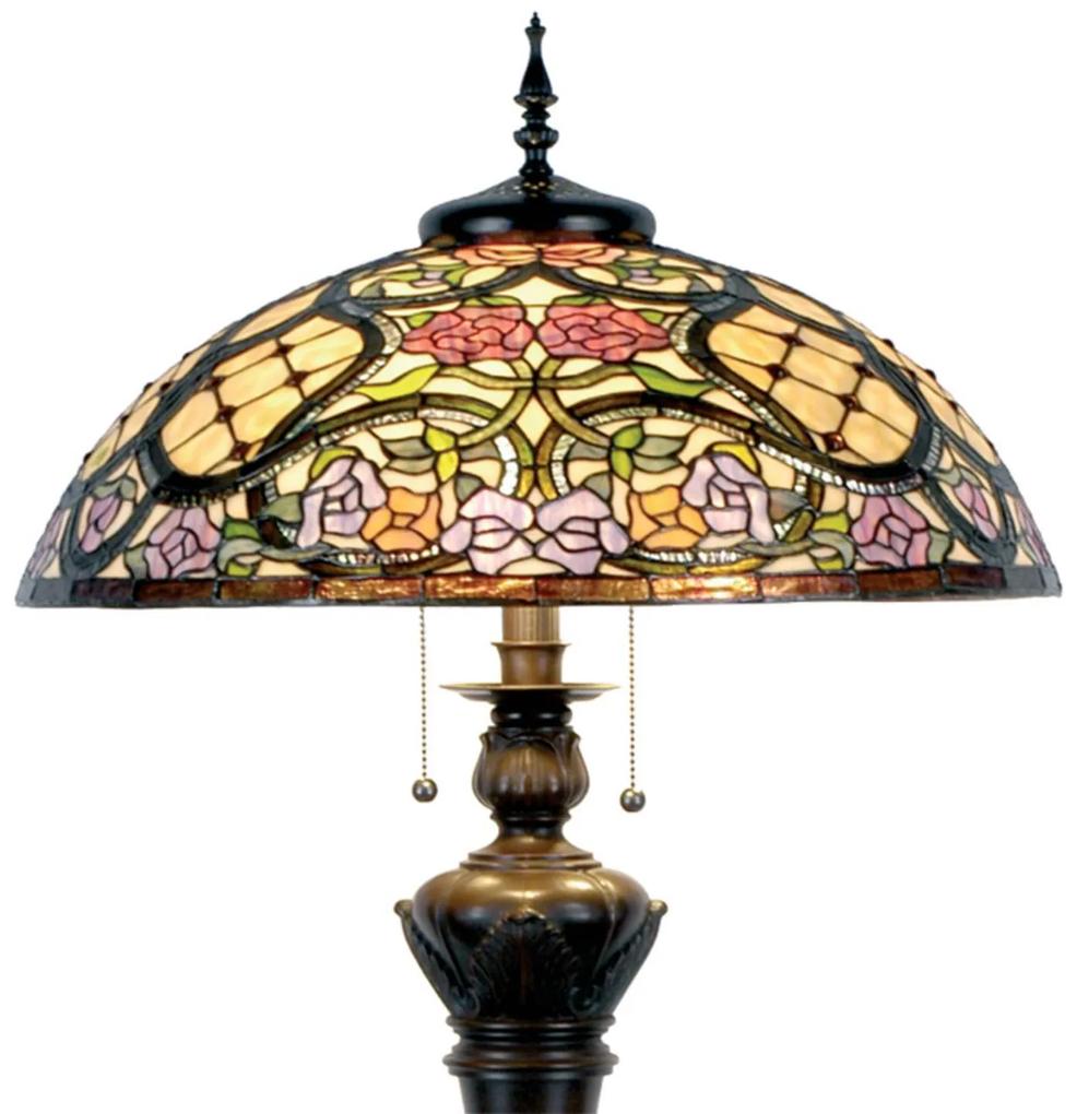 Rosaly – stojaca lampa v štýle Tiffany