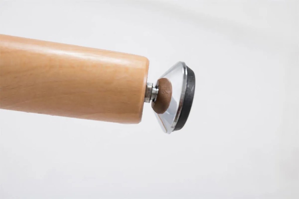 Jedálenský stôl drevený Bent, nohy natura - v75 x 80 x 80 cm - Biela