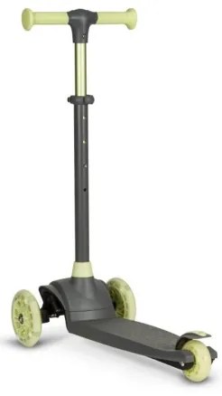 Lionelo - Detská kolobežka JESSY 3xAA sivá/zelená