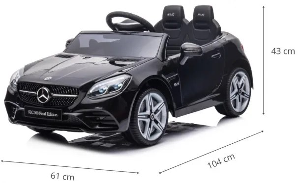 Elektrické autíčko Mercedes-Benz SLC čierne