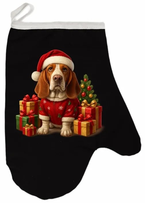 Vianočná kuchynská rukavica Buddy EMI, sivá