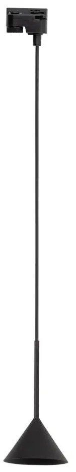 Luster na lanku do lištového systému CONO MINI 1xGU10/10W/230V čierna