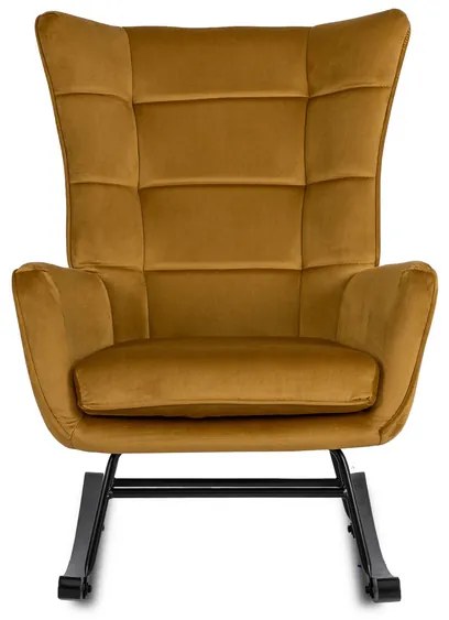 Kreslo ANTONIO hojdacie, béžová tkanina