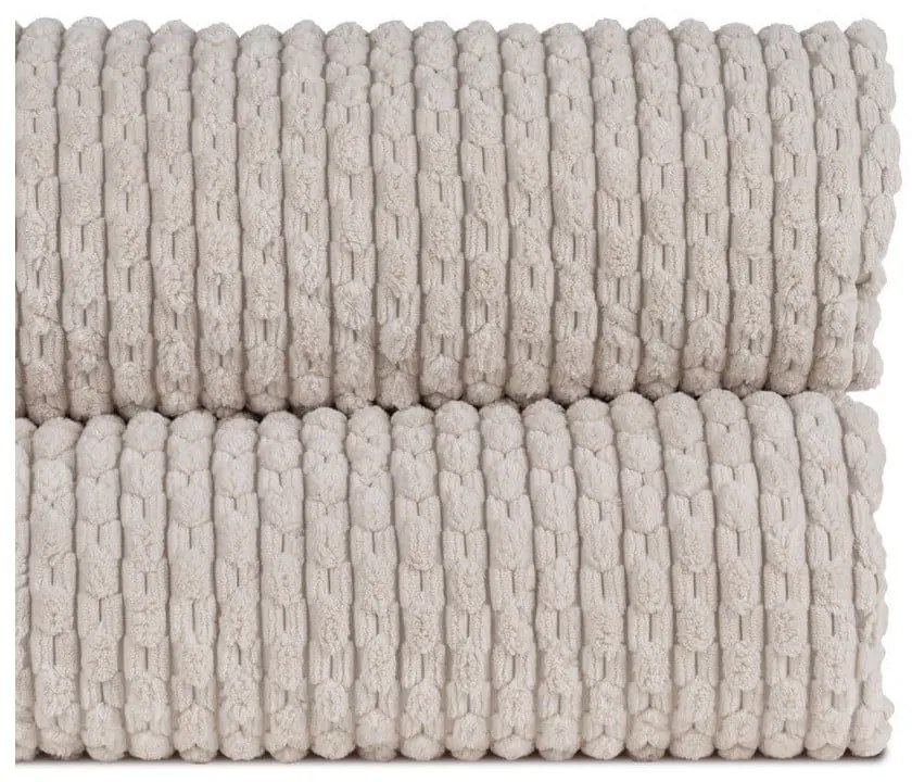 Béžový prešívaný pléd 230x260 cm – Ixia