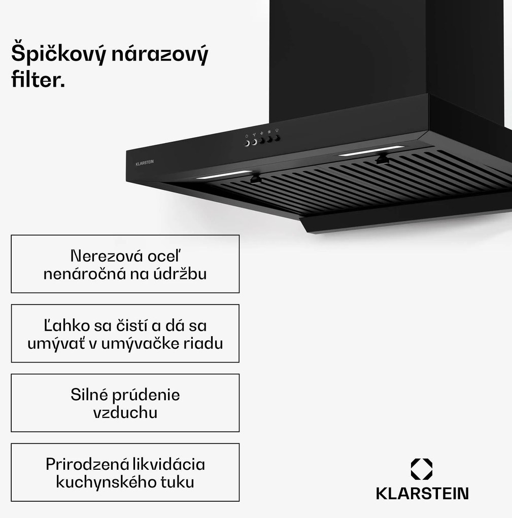 Klarstein AeroClean digestor, 649,9 m³/h, 4 úrovne, EEK A++, odsávanie/recirkulácia vzduchu