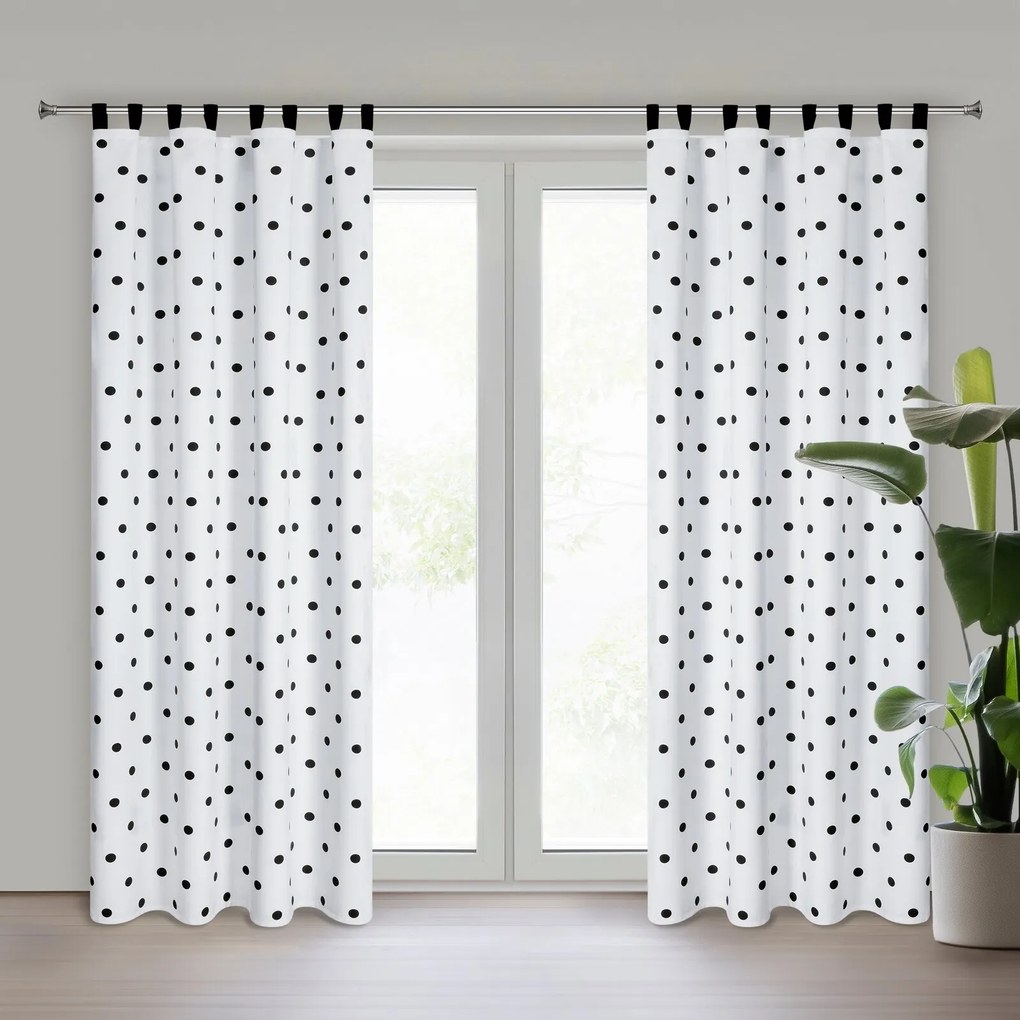 ZATEMŇOVACÍ ZÁVES NA PÚTKACH BUSA 140X270 CM VZOROVANÁ