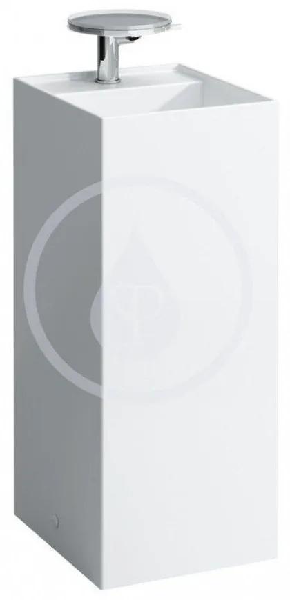 LAUFEN Kartell Voľne stojacie umývadlo, 375 mm x 435 mm, biela – bez prepadu, s 1 otvorom na batériu H8113310001111